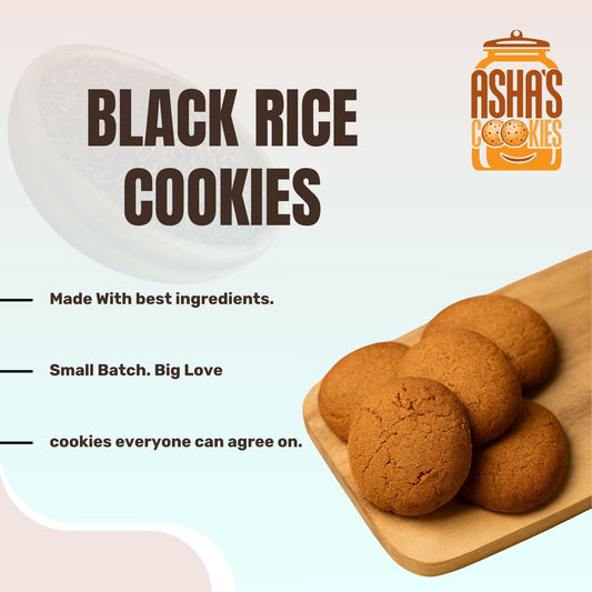 Exotic Black Rice Cookies