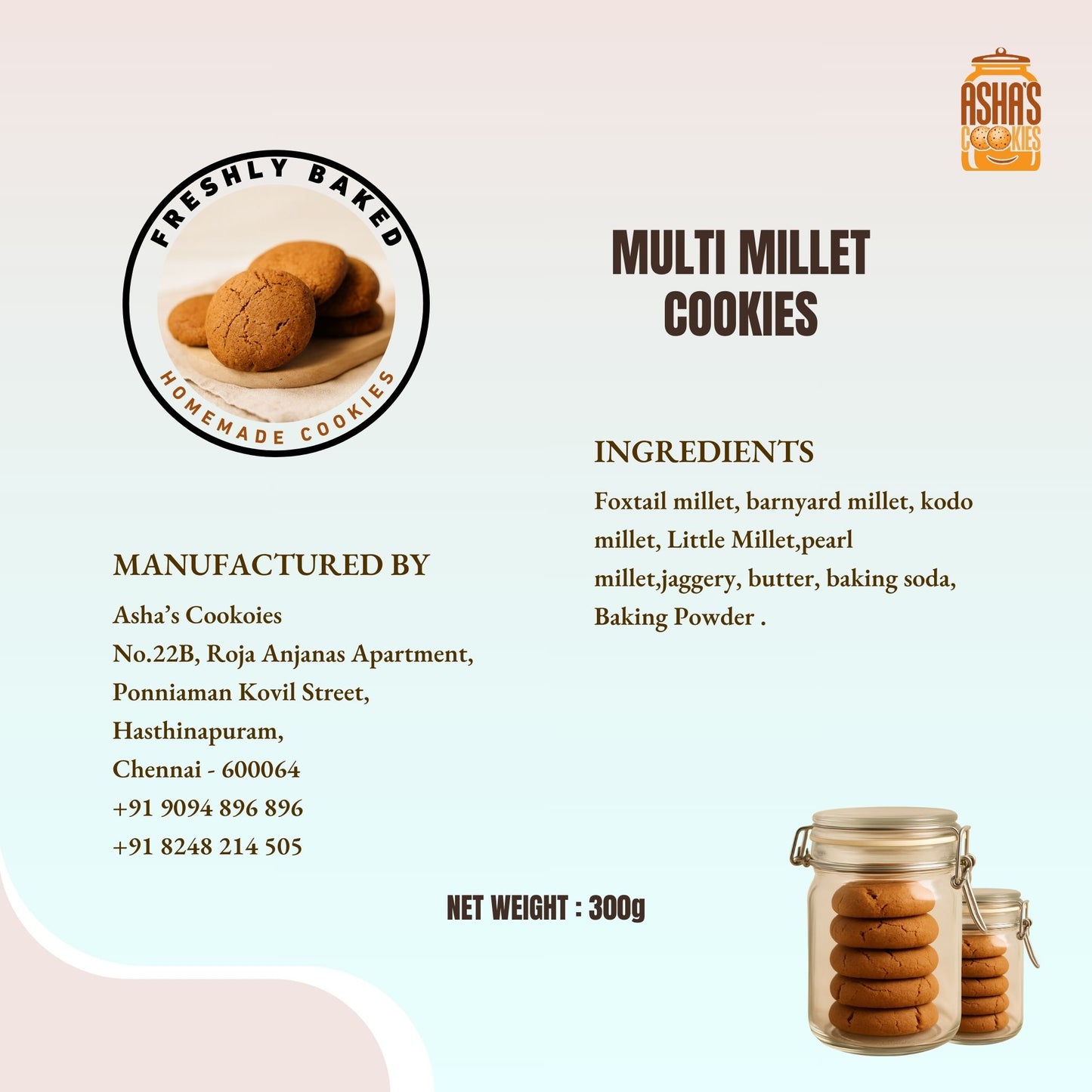 Healthy Multimillet Cookies
