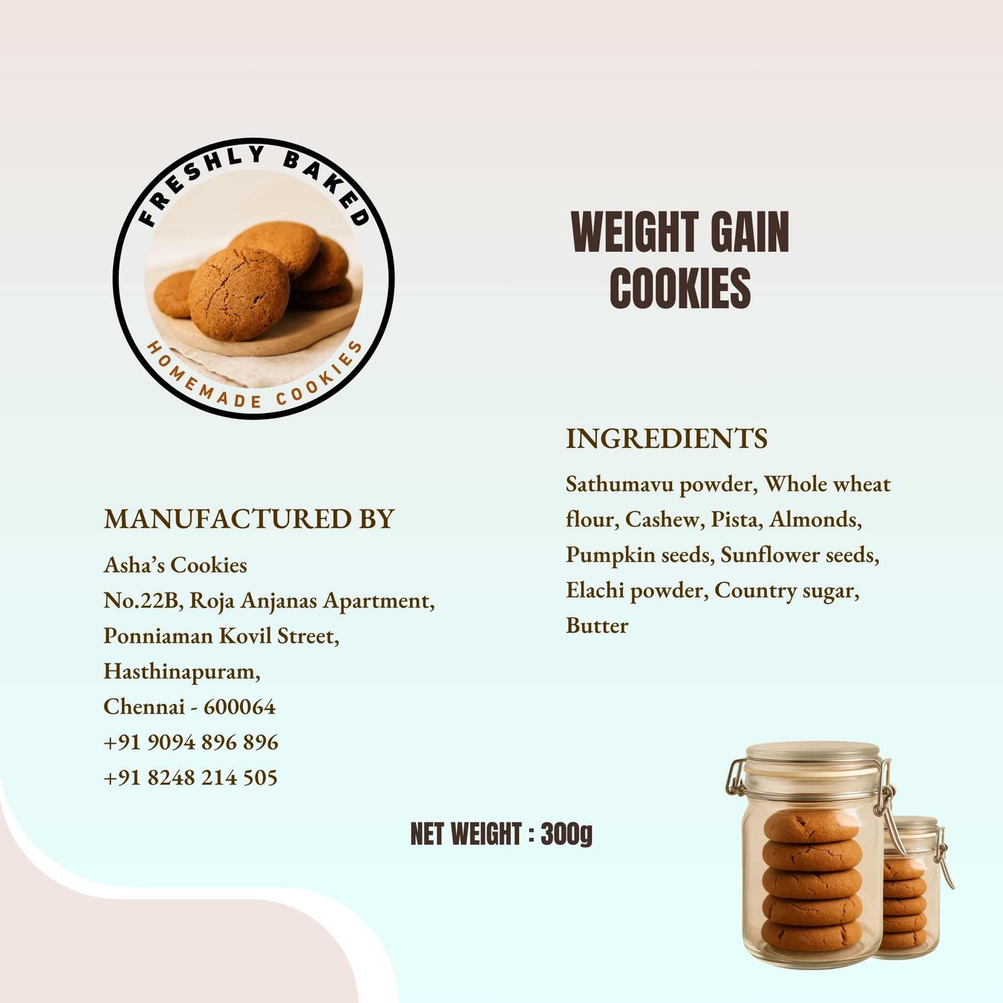 Weight Gain Cookies