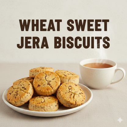 Sweet Jeera Wheat Biscuits