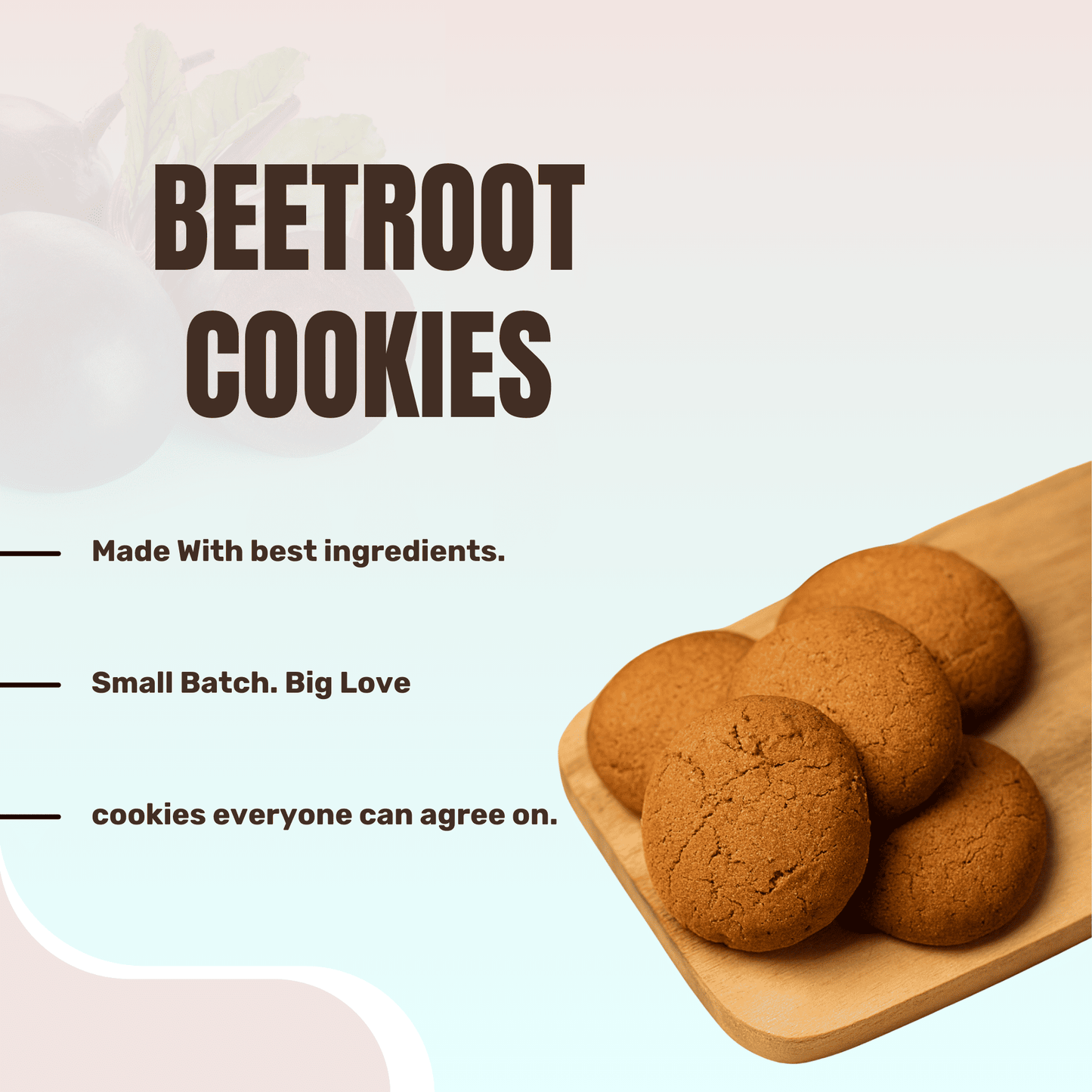 Beetroot cookies