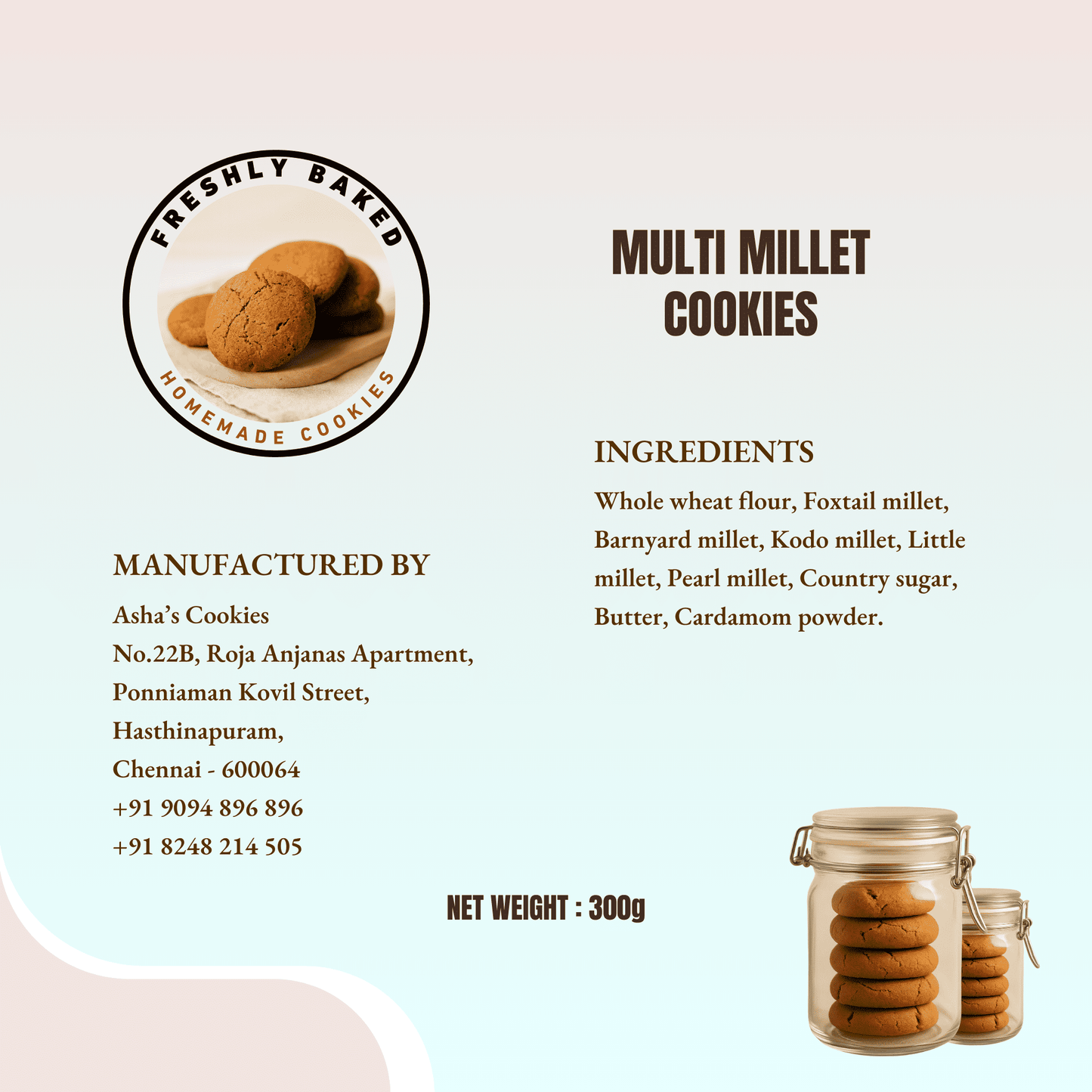 Healthy Multimillet Cookies
