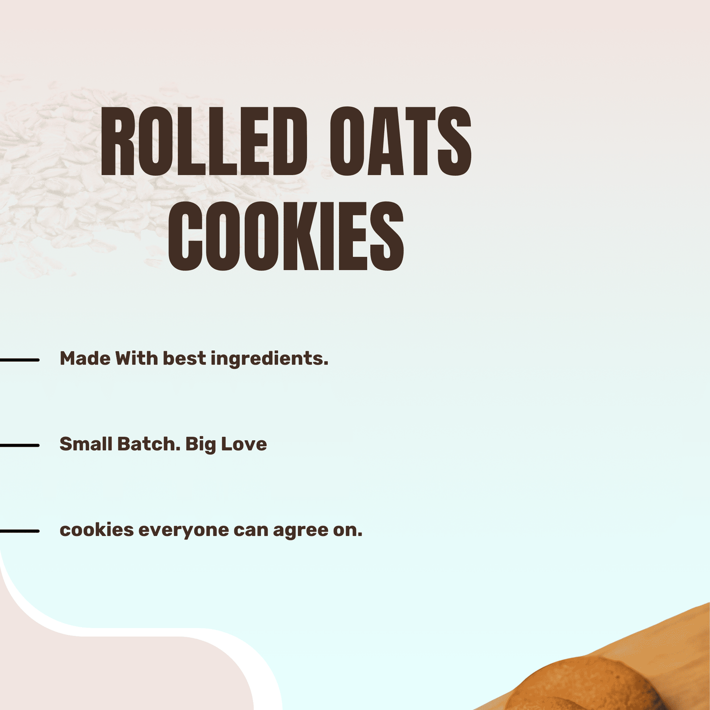 Healthy Rolled Oats Cookies