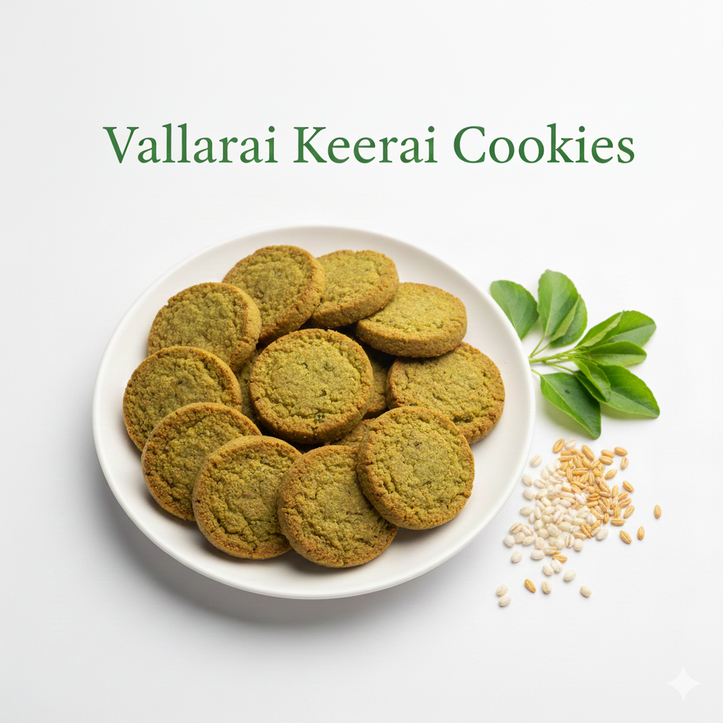 Vallarai Keerai Cookies