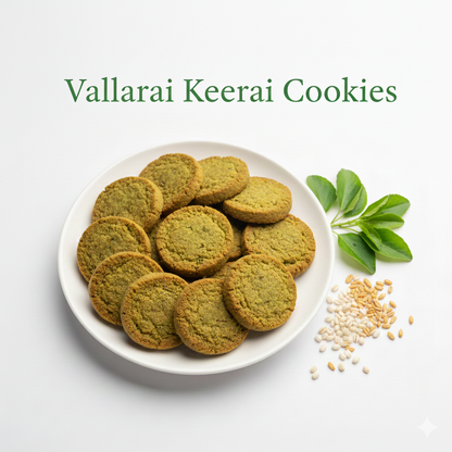 Vallarai Keerai Cookies