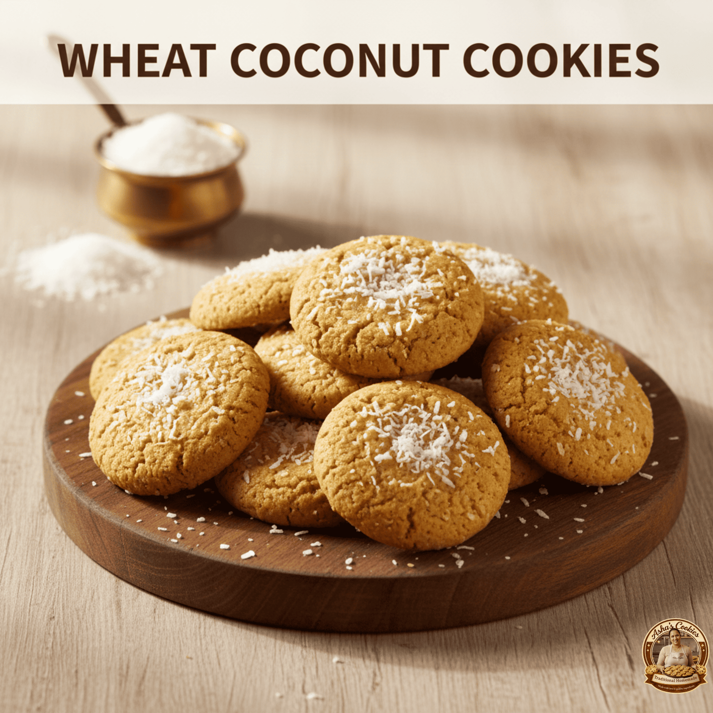 Tropical Coconut Wheat Cookies