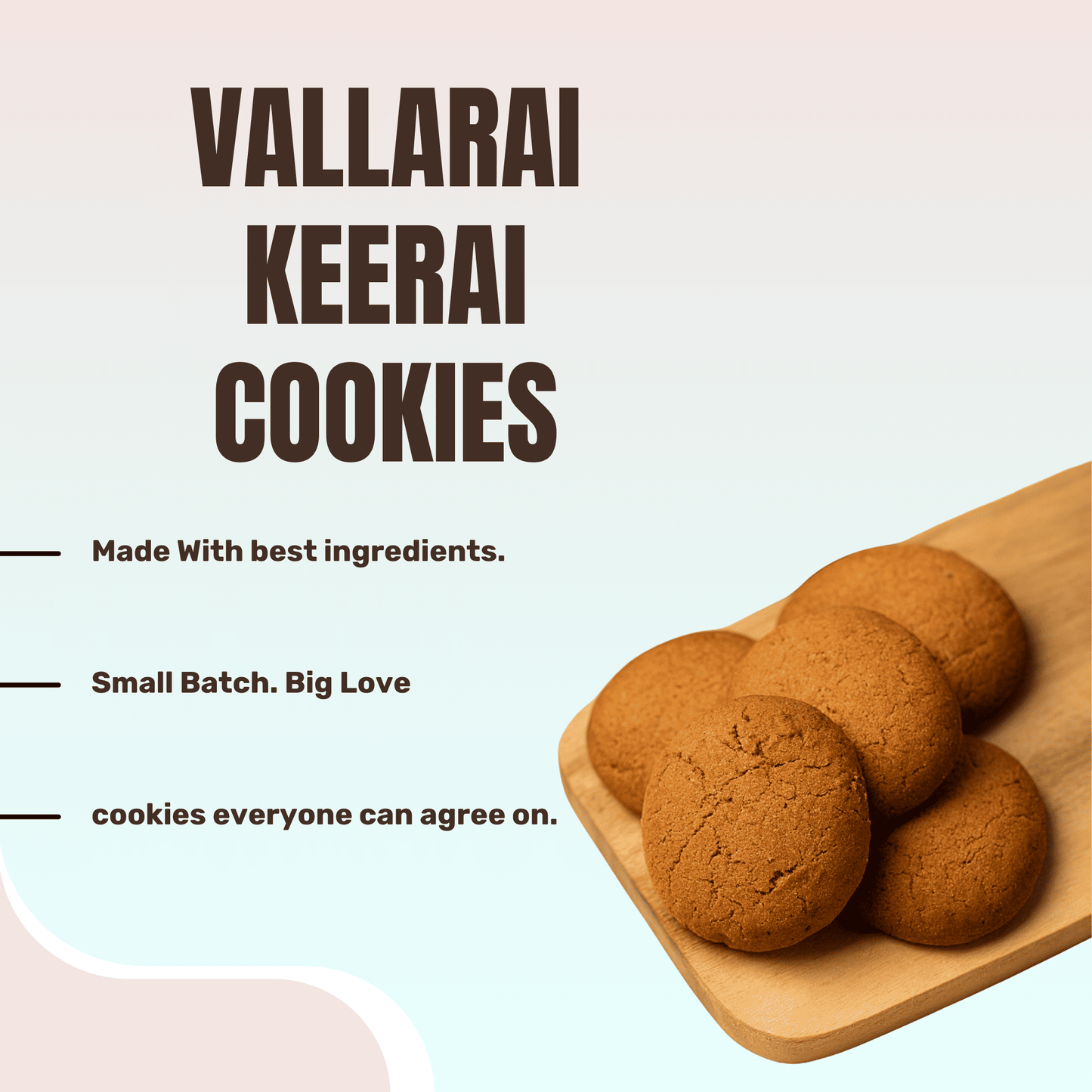 Vallarai Keerai Cookies